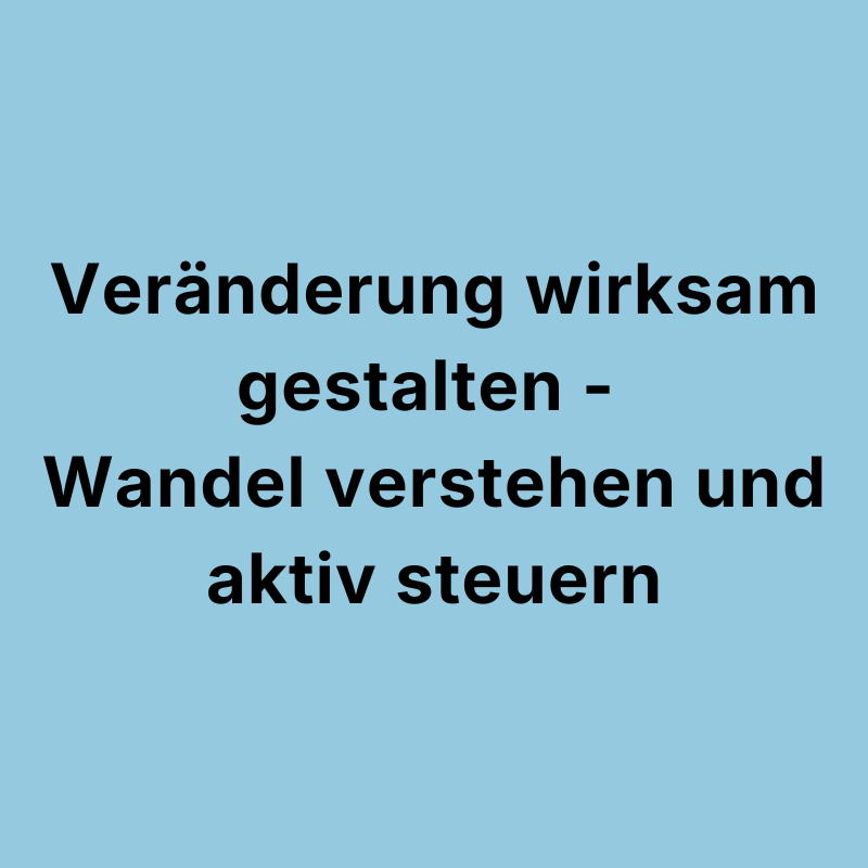 Veränderung und Wandel